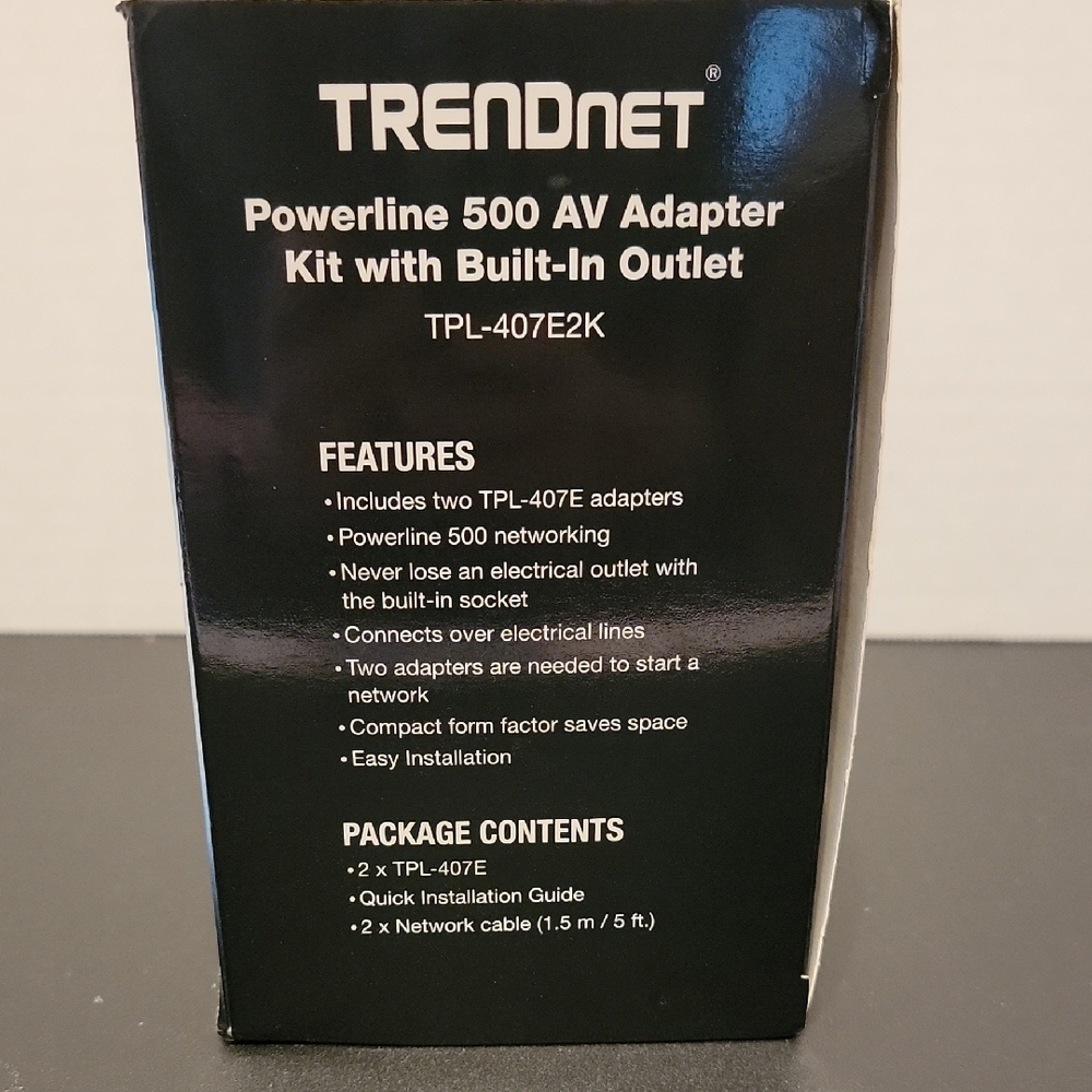TRENDnet White Powerline Networking Adapter - Picture 2 of 3